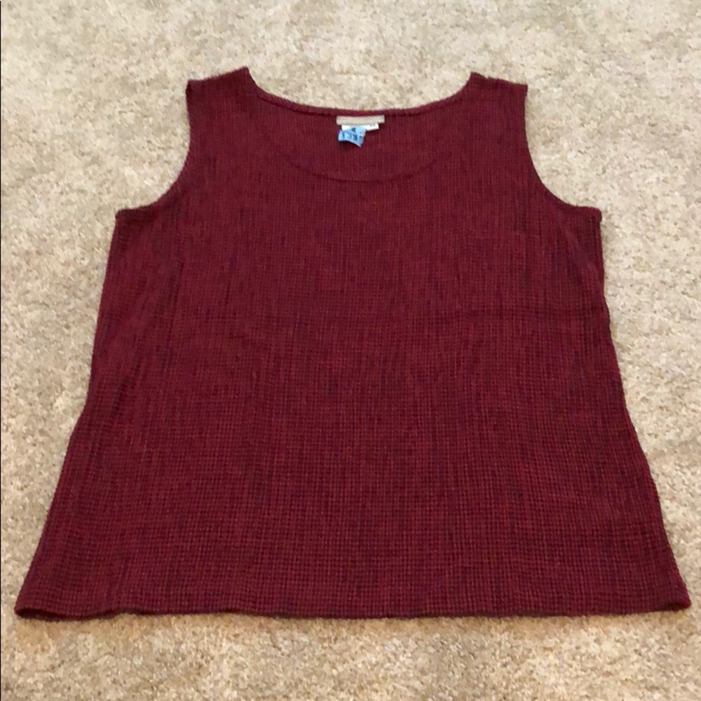 Coldwater Creek seersucker tank top